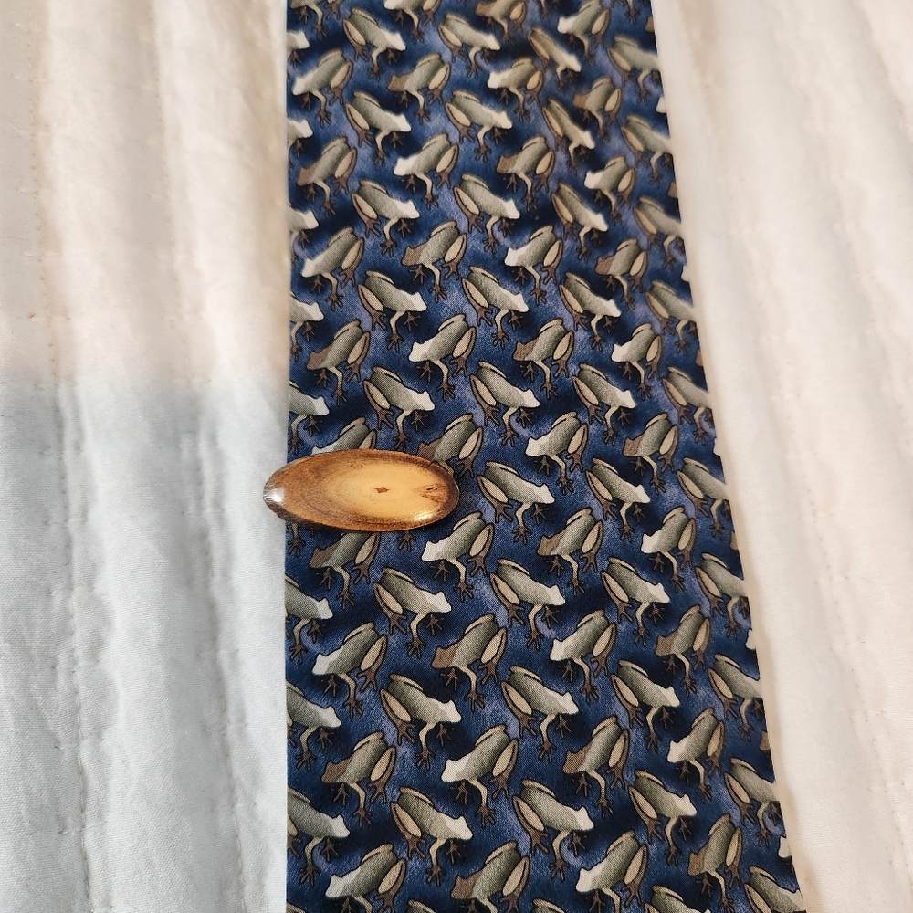 Vintage Wood Cross Section Tie Clip